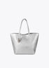 Shopper efecto piel monograma rombos logo ovalado colgante PLATEADO LF2504050.0M3.U LOLA CASADEMUNT