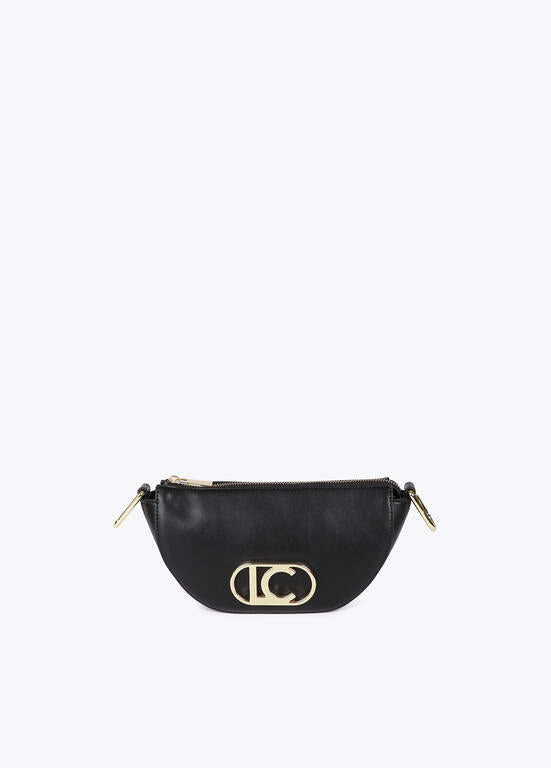 Bandolera pequeña media luna logo ovalado NEGRO U LF2504051.00N.U LOLA CASADEMUNT