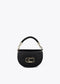 Bandolera media luna con solapa, asa corta trenzada y detalles metalicos NEGRO LF2504054.00N.U LOLA CASADEMUNT