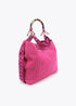 Bolso shopper asa metalizada personalizada LOLA CASADEMUNT ROSA LF2504056.024.U