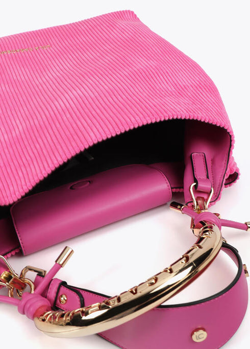 Bolso shopper asa metalizada personalizada LOLA CASADEMUNT ROSA LF2504056.024.U