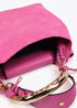 Bolso shopper asa metalizada personalizada LOLA CASADEMUNT ROSA LF2504056.024.U