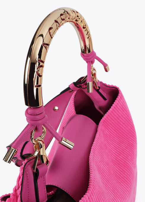 Bolso shopper asa metalizada personalizada LOLA CASADEMUNT ROSA LF2504056.024.U