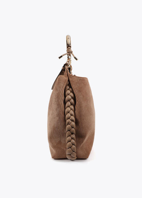Bolso shopper asa metalizada personalizada LOLA CASADEMUNT BEIGE LF2504056.050.U