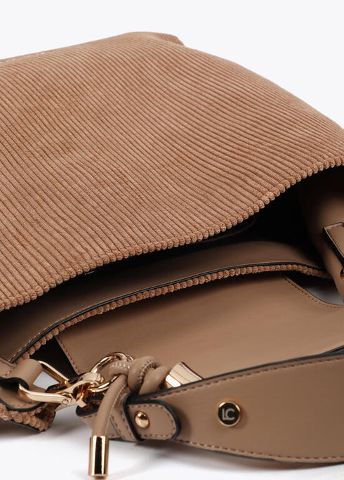 Bolso shopper asa metalizada personalizada LOLA CASADEMUNT BEIGE LF2504056.050.U