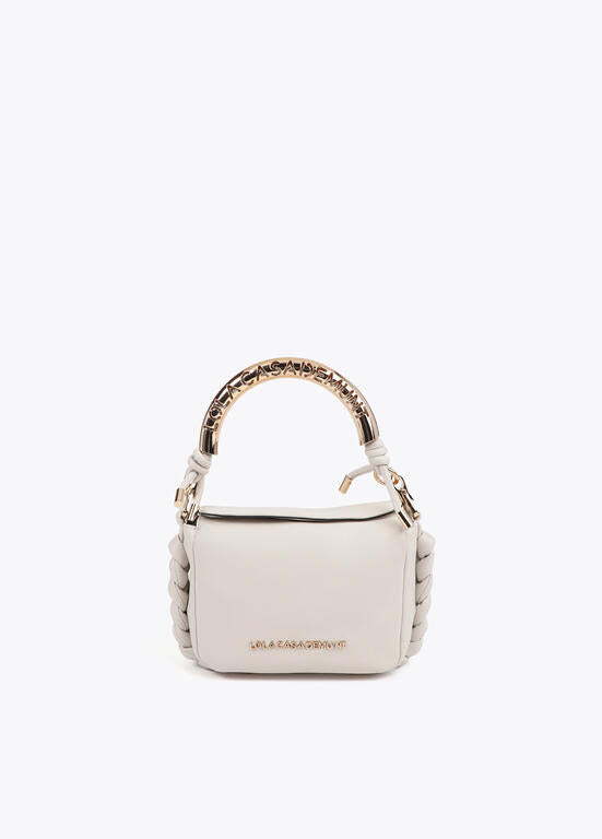 Mini bandolera asa metalizada personalizada LOLA CASADEMUNT CRUDO LF2504058.001.U
