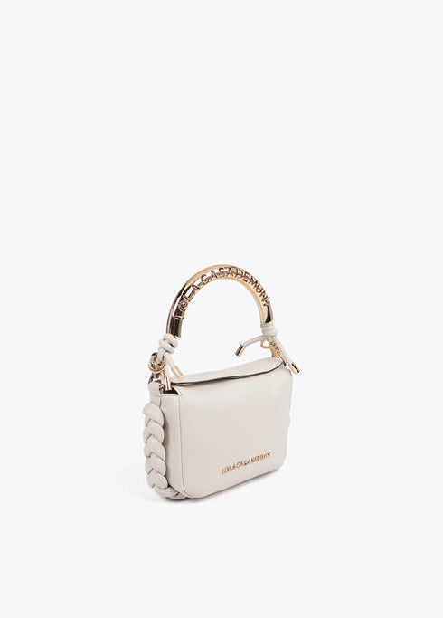 Mini bandolera asa metalizada personalizada LOLA CASADEMUNT CRUDO LF2504058.001.U