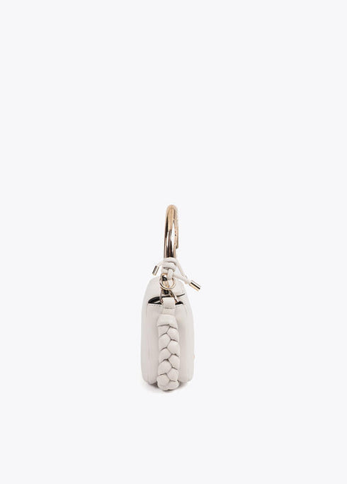 Mini bandolera asa metalizada personalizada LOLA CASADEMUNT CRUDO LF2504058.001.U
