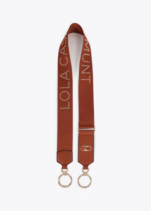 Asa bolso tachas metalizadas logo LOLA CASADEMUNT CAMEL LF2504063.052.U