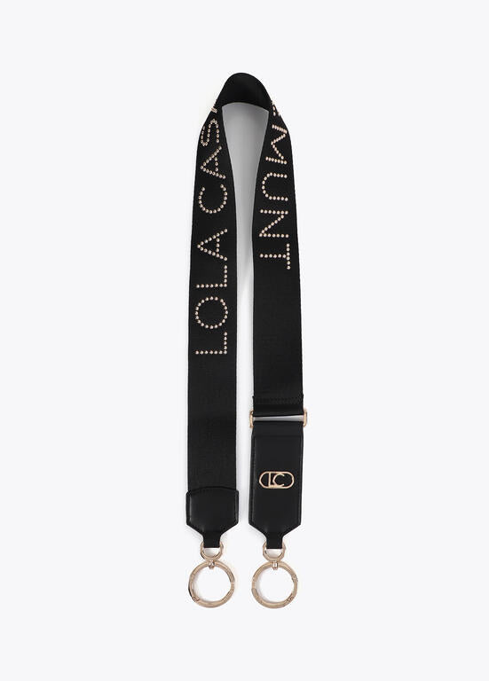 Asa bolso tachas metalizadas logo LOLA CASADEMUNT NEGRO-METAL LF2504063.2NM.U