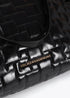 Shopper acolchado a cuadritos con asa combinadas de cadena y efecto piel NEGRO LF2504073.00N.U LOLA CASADEMUNT