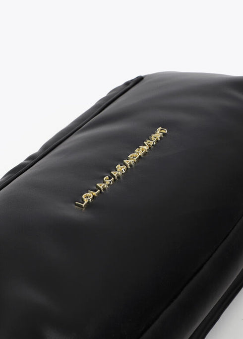 Bandolera acolchada efecto piel con tachas redondas XL LOLA CASADEMUNT NEGRO LF2504074.00N.U