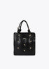 Bolso acolchado efecto piel con tachas redondas XL LOLA CASADEMUNT NEGRO LF2504075.00N.U