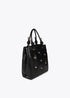 Bolso acolchado efecto piel con tachas redondas XL LOLA CASADEMUNT NEGRO LF2504075.00N.U