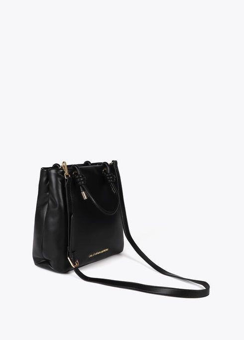 Bolso acolchado efecto piel con tachas redondas XL LOLA CASADEMUNT NEGRO LF2504075.00N.U