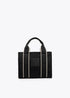 Mini shopper en tejido tipo neopreno con logo de silicona al tono NEGRO LF2504077.00N.U LOLA CASADEMUNT