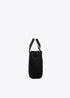 Mini shopper en tejido tipo neopreno con logo de silicona al tono NEGRO LF2504077.00N.U LOLA CASADEMUNT