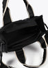 Mini shopper en tejido tipo neopreno con logo de silicona al tono NEGRO LF2504077.00N.U LOLA CASADEMUNT
