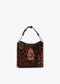 Bolsito tejido animal print parche escudo MARRON-NEGRO U LF2504079.25N.U LOLA CASADEMUNT