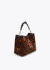 Bolsito tejido animal print parche escudo MARRON-NEGRO U LF2504079.25N.U LOLA CASADEMUNT