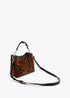 Bolsito tejido animal print parche escudo MARRON-NEGRO U LF2504079.25N.U LOLA CASADEMUNT