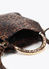 Bandolera asa metalizada personalizada animal print LOLA CASADEMUNT MARRON-NEGRO LF2504085.25N.U