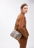 Bandolera asa metalizada personalizada efecto piton MARRON-CRUDO LF2504087.250.U LOLA CASADEMUNT