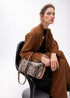 Bandolera asa metalizada personalizada efecto piton MARRON-CRUDO LF2504087.250.U LOLA CASADEMUNT
