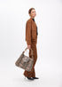 Bandolera asa metalizada personalizada efecto piton MARRON-CRUDO LF2504087.250.U LOLA CASADEMUNT