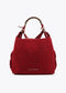 Bolso shopper asa metalizada personalizada tejido tweed LOLA CASADEMUINT ROJO LF2504088.030.U