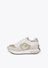 Deportiva con suela personalizada y estampado animal y detalles en piel LOLA CASADEMUNT GRIS CLARO LF2505002.010