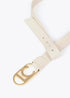 Cinturon estrecho nudo logo ovalado LOLA CASADEMUNT CRUDO LF2506004.001
