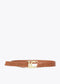 Cinturon estrecho nudo logo ovalado LOLA CASADEMUNT CAMEL LF2506004.052