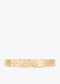 Cinturon reversible metalicos hebilla ovalada LOLA CASADEMUNT METAL-METAL LF2506005.2MM