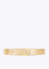 Cinturon reversible metalicos hebilla ovalada LOLA CASADEMUNT METAL-METAL LF2506005.2MM