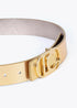 Cinturon reversible metalicos hebilla ovalada LOLA CASADEMUNT METAL-METAL LF2506005.2MM