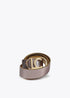 Cinturon reversible metalicos hebilla ovalada LOLA CASADEMUNT METAL-METAL LF2506005.2MM