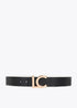 Cinturon reversible hebilla LC LOLA CASADEMUNT NEGRO-CRUDO LF2506006.2N0