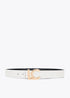 Cinturon reversible hebilla LC LOLA CASADEMUNT NEGRO-CRUDO LF2506006.2N0