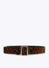 Cinturon ancho animal print MARRON-NEGRO LF2506007.25N LOLA CASADEMUNT