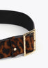 Cinturon ancho animal print MARRON-NEGRO LF2506007.25N LOLA CASADEMUNT