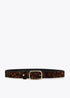 Cinturon estrecho animal print MARRON-NEGRO LF2506008.25N LOLA CASADEMUNT