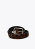 Cinturon estrecho animal print MARRON-NEGRO LF2506008.25N LOLA CASADEMUNT