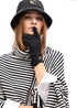Guante combinado tweed LOLA CASADEMUNT NEGRO LF2507001.00N.U