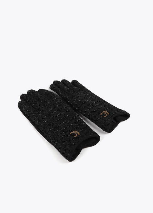 Guante combinado tweed LOLA CASADEMUNT NEGRO LF2507001.00N.U