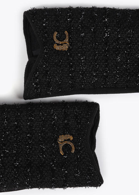 Guante combinado tweed LOLA CASADEMUNT NEGRO LF2507001.00N.U