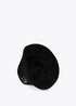 Sombrero tipo bucket tweed logo LC leopardo LOLA CASADEMUNT NEGRO LF2507003.00N.U