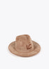 Sombrero fedora pana LC leopardo LOLA CASADEMUNT BEIGE LF2507006.050.U