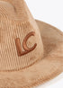 Sombrero fedora pana LC leopardo LOLA CASADEMUNT BEIGE LF2507006.050.U