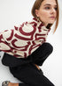 Foular plisados bicolor LC LOLA CASADEMUNT CRUDO-ROJO LF2507007.203.U